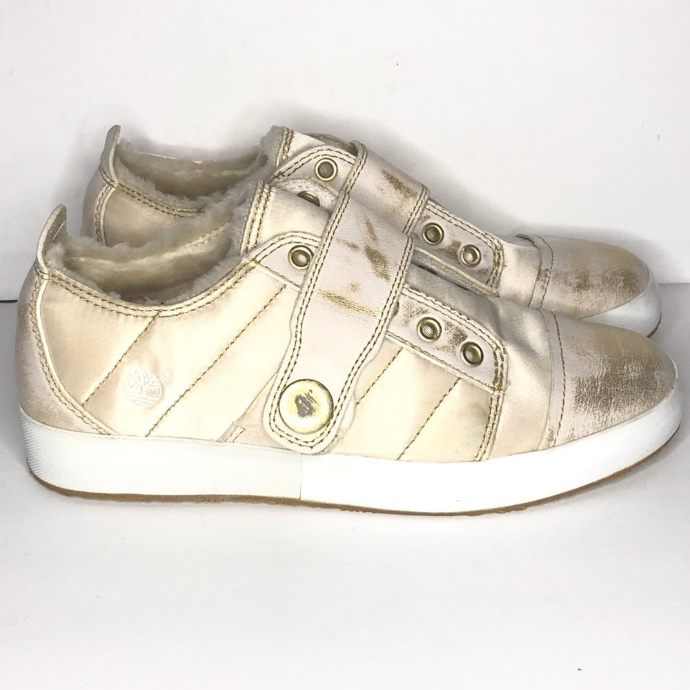 Timberland RARE Puffer Quilted Sneakers Off White